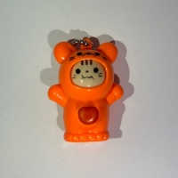 Breloc figurina cu schimbare a fetei, Cartoon Face, 4 cm, portocaliu, Vivo FIGURINA-ORANGE